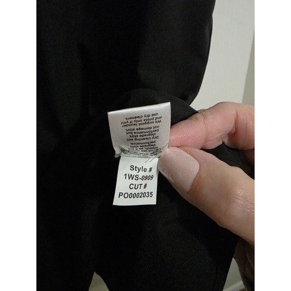 Mizzen+Main Shirt Mens Large Black Leeward Trim Fit Short Sleeve Performance - Picture 6 of 8